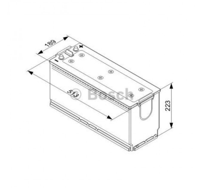 Bosch Акумулятор автомобільний Bosch 140А (0 092 T40 760)