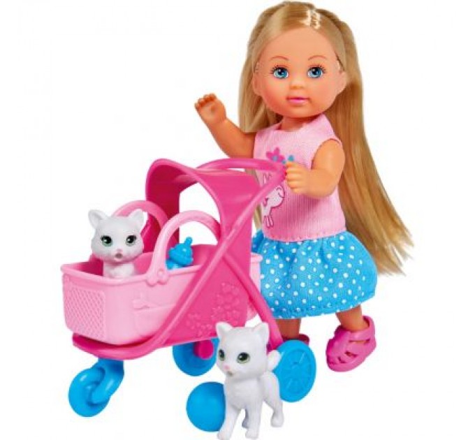 Simba Лялька Simba Еві Візок для улюбленців з кошенятами (5733348)