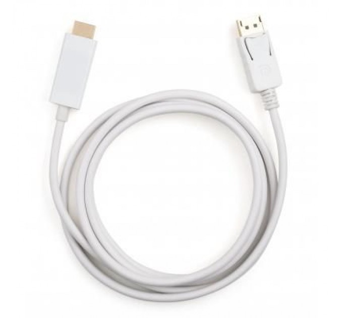 Кабель мультимедійний Display Port to HDMI 1.8m Vinga (VCPDPHDMI1.8WH)