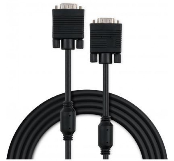 Vinga Кабель мультимедійний VGA 3.0m ferrits Vinga (VCPVGAF3BK)