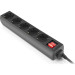 REAL-EL Мережевий фільтр живлення REAL-EL RS-PROTECT M 10m, black (EL122300037)