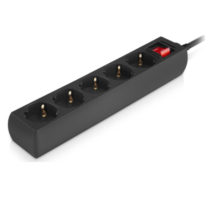 REAL-EL Мережевий фільтр живлення REAL-EL RS-PROTECT M 10m, black (EL122300037)