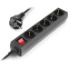 REAL-EL Мережевий фільтр живлення REAL-EL RS-PROTECT M 10m, black (EL122300037)