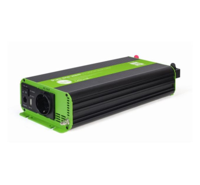 EnerGenie Автомобільний інвертор 12V/230V 1000W (2000W peak power) чиста синусоїда EnerGenie (EG-PWC-PS1000-01)