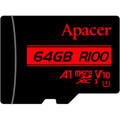 Apacer Карта пам'яті Apacer 64GB microSD class 10 UHS-I V10 A1 (AP64GMCSX10UB-RA)
