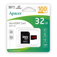Карта пам'яті Apacer 32GB microSD class 10 UHS-I V10 A1 (AP32GMCSH10UB-R)