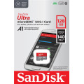 SanDisk Карта пам'яті SanDisk 128GB microSD class 10 UHS-I A1 Ultra (SDSQUAB-128G-GN6MN)