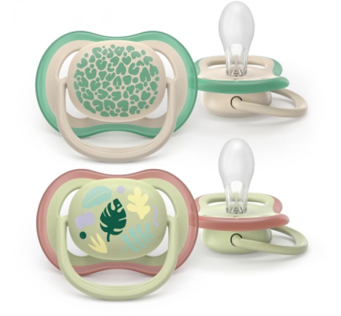 Philips AVENT Пустушка Philips AVENT Ultra Air 6-18 місяців 2 шт зелено-бежева (SCF087/17)