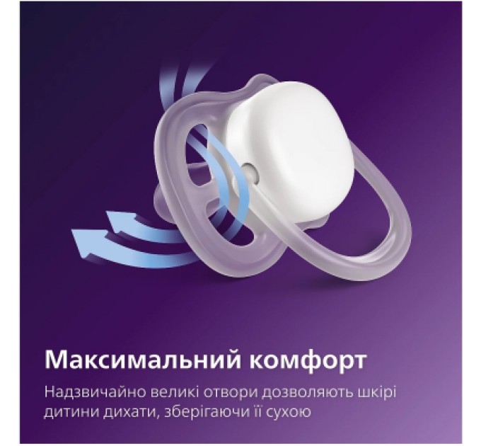 Philips AVENT Пустушка Philips AVENT Ultra Air 6-18 місяців 2 шт зелено-бежева (SCF087/17)