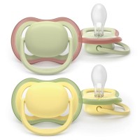 Пустушка Philips AVENT Ultra Air 18+ міс 2 шт жовто-зелена (SCF349/50)