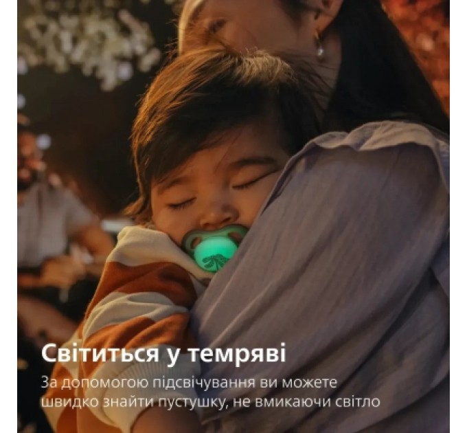 Philips AVENT Пустушка Philips AVENT Ultra Air Нічна 6-18 місяців 2 шт (SCF376/31)