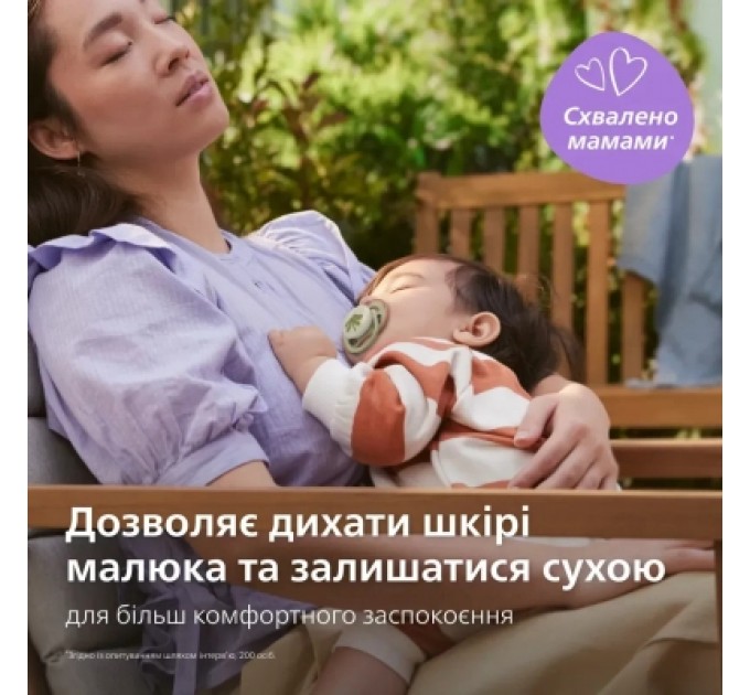 Philips AVENT Пустушка Philips AVENT Ultra Air Нічна 6-18 місяців 2 шт (SCF376/31)