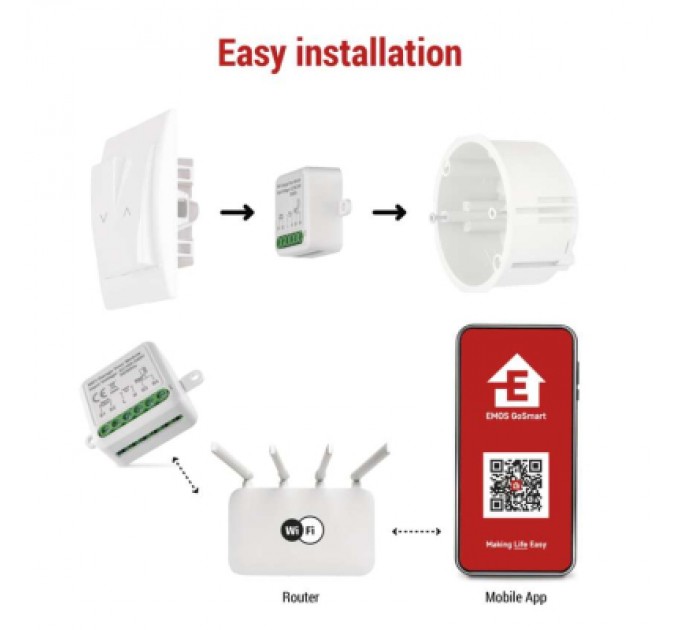 EMOS Модуль управління розумним будинком EMOS Smart Garage Door Control Module H5111 WiFi (H5111)