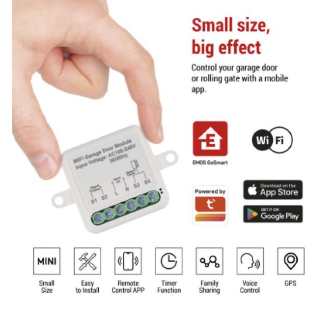 EMOS Модуль управління розумним будинком EMOS Smart Garage Door Control Module H5111 WiFi (H5111)