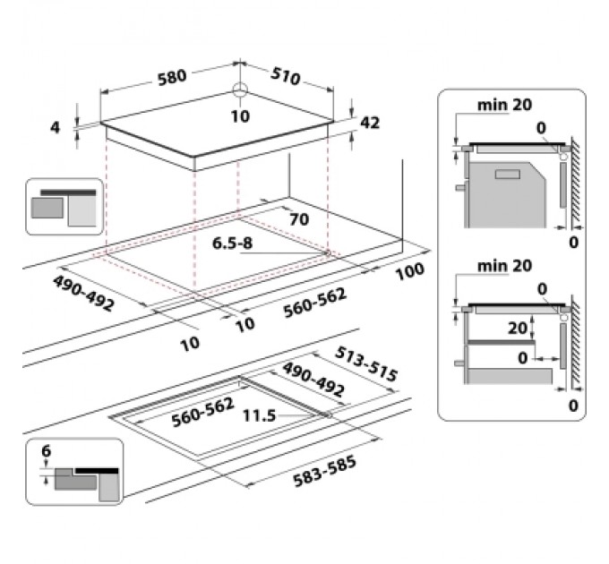 Whirlpool Варочна поверхня Whirlpool AKT8090/NE