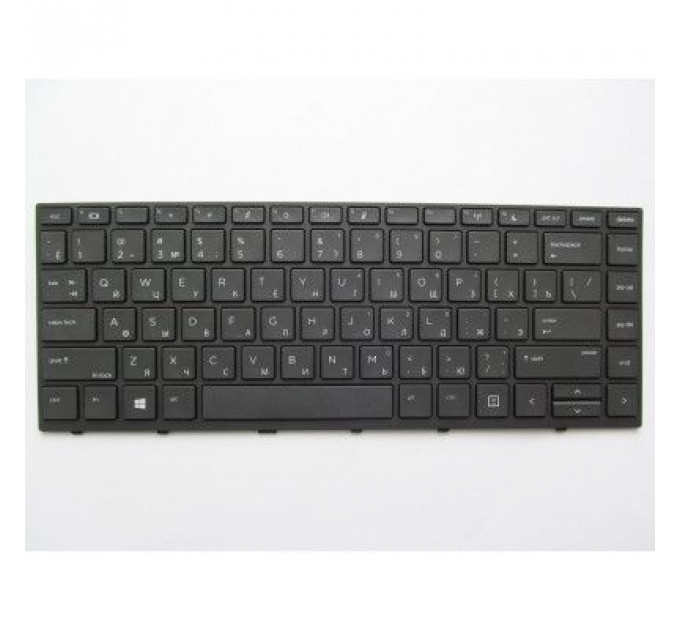 Клавіатура ноутбука HP ProBook 430/440/445 G5 черная с черной (A46088)