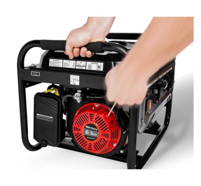 Graphite Генератор Graphite 230V (1 фаза), 2/2.2kW, ручний старт, AVR, 40кг (58G904)