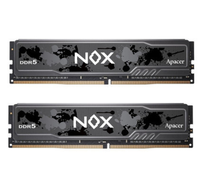 Apacer Модуль пам'яті для комп'ютера DDR5 32GB (2x16GB) 5200 MHz NOX Apacer (AH5U32G52C522MBAA-2)