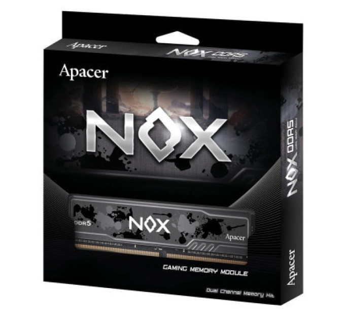 Apacer Модуль пам'яті для комп'ютера DDR5 32GB (2x16GB) 5200 MHz NOX Apacer (AH5U32G52C522MBAA-2)