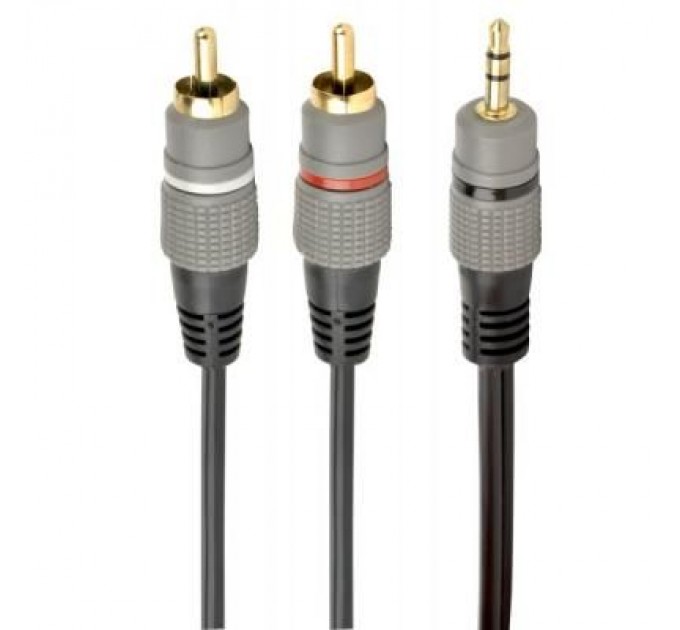 Кабель мультимедійний 3.5 Jack to 2RCA 5.0m Cablexpert (CCA-352-5M)