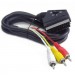 Cablexpert Кабель мультимедійний RCA - SCART, 1.8 m Cablexpert (CCV-519-001)