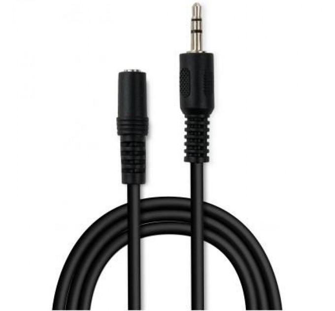 Кабель мультимедійний Jack 3.5mm M/F 1.8 m Vinga (VCPDCJ35MF1.8BK)