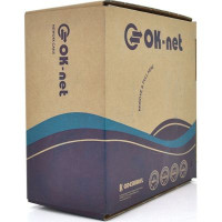 Кабель мережевий OK-Net UTP 100м cat.5e (U/UTP-cat.5Е-SL) (КПВ-ВП (100) 4*2*0,48 / 100)