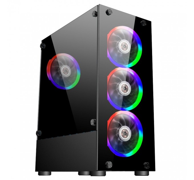 1stPlayer Корпус 1stPlayer V2-A-BK-4F1 Black без БЖ