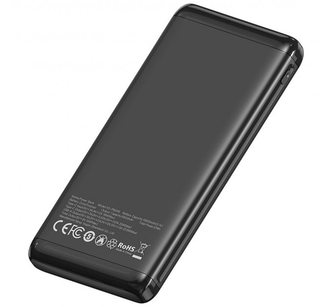 XO Універсальна мобільна батарея XO PB308 10000mAh 22.5W Black