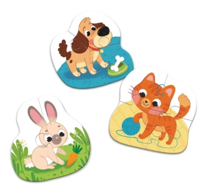 DoDo Пазл DoDo 3 в 1 Домашні тварини (300395)