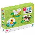 DoDo Пазл DoDo 3 в 1 Сільські тварини (300393)