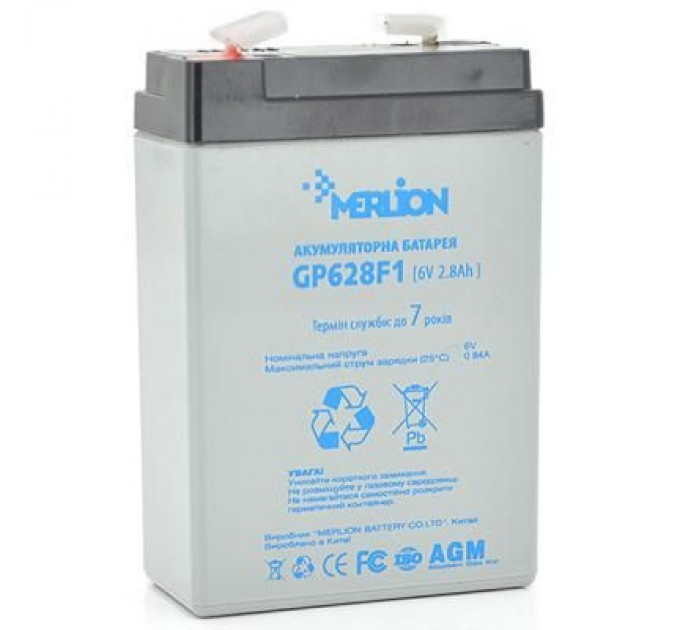 Merlion Батарея до ДБЖ Merlion MERLION AGM GP628F1 6 V-2,8Ah (GP628F1)