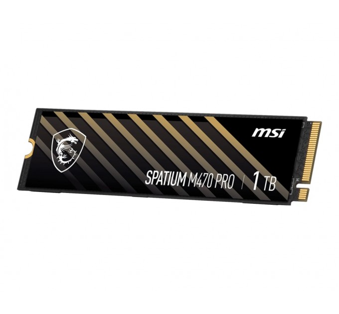 MSI Накопичувач SSD 1TB MSI Spatium M470 Pro M.2 2280 PCIe 4.0 x4 NVMe 3D NAND TLC (S78-440L0J0-P83)