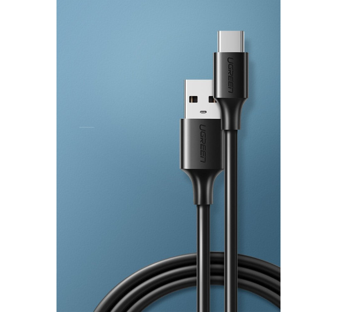 Ugreen Дата кабель USB 2.0 AM to Type-C 2.0m US287 Black Ugreen (60118)