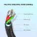 Ugreen Дата кабель USB 2.0 AM to Type-C 2.0m US288 Aluminum Braid Black Ugreen (60128)