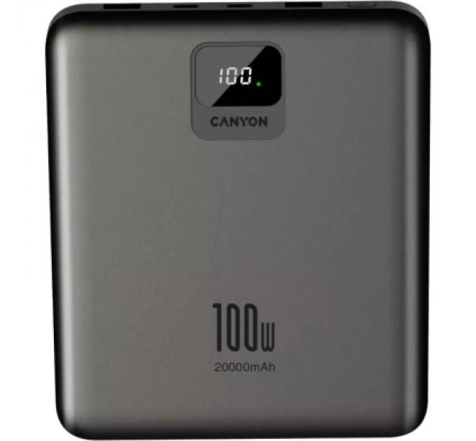 Canyon Батарея універсальна Canyon PB-2008 20000mAh PD/100W Q.C/3.0 (CNE-CPB2008DG)