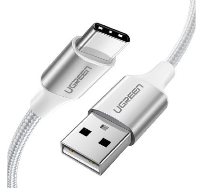 Ugreen Дата кабель USB 2.0 AM to Type-C 2.0m 3.0A 18W US288 White Ugreen (60133)