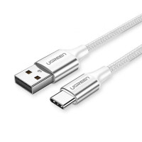 Дата кабель USB 2.0 AM to Type-C 2.0m 3.0A 18W US288 White Ugreen (60133)