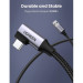 Ugreen Дата кабель USB 3.0 AM to Type-C 1.0m 60W US385 90-degree Black Ugreen (20299)