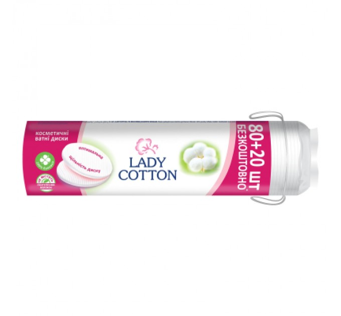 Lady Cotton Ватні диски Lady Cotton 80+20 шт. (4744246013016)