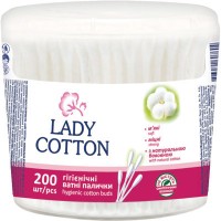 Ватні палички Lady Cotton в банці 200 шт. (4823071607604)