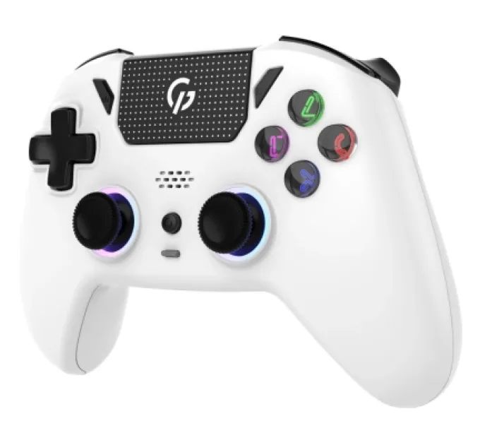 GamePro Геймпад GamePro GPS13W BT 5.3/USB/PC/iOS/Android/PS3/PS4 RGB White (GPS13W)