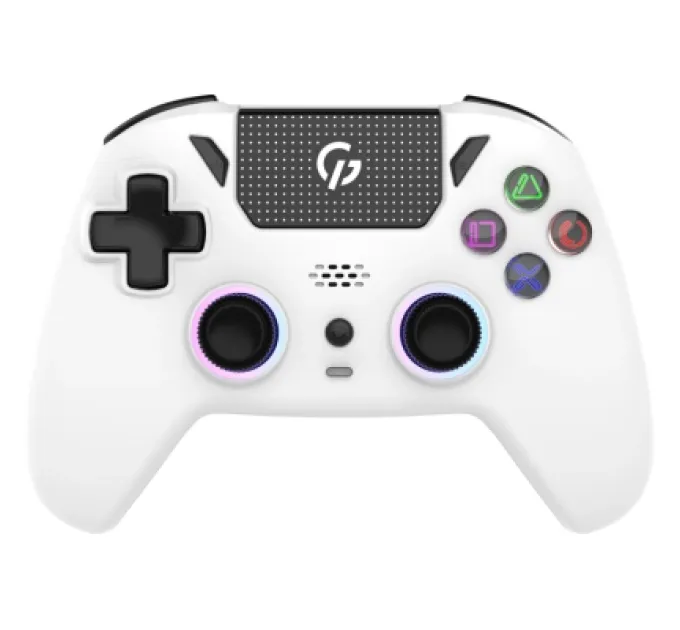 GamePro Геймпад GamePro GPS13W BT 5.3/USB/PC/iOS/Android/PS3/PS4 RGB White (GPS13W)