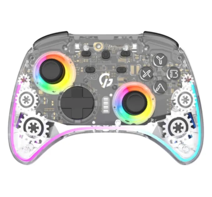 GamePro Геймпад GamePro GPX13T 2.4G/BT 5.1/USB/PC/iOS/Android RGB Transparent (GPX13T)