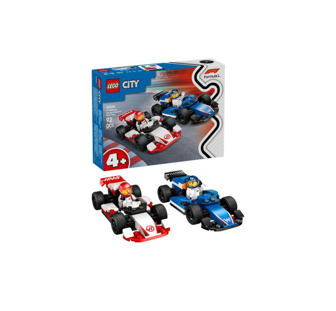 LEGO Конструктор LEGO City Автомобілі для перегонів F1 команд Williams Racing та Haas F1 (60464)