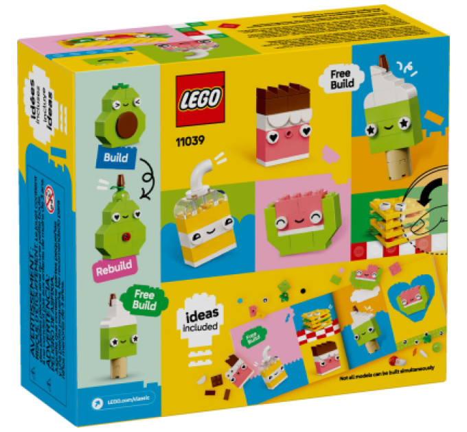 LEGO Конструктор LEGO Classic Творчі друзі з їжею (11039)