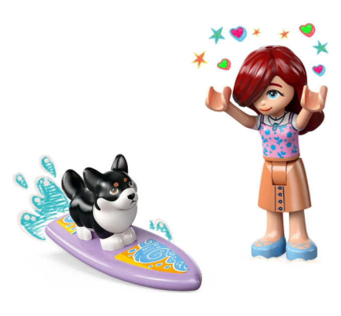 LEGO Конструктор LEGO Friends Собачі пригоди на серфі та скутері (42641)