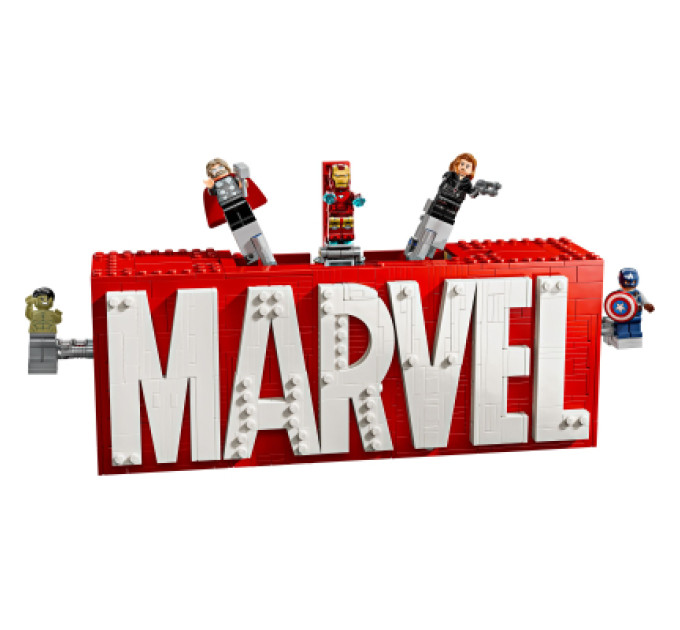 LEGO Конструктор LEGO Super Heroes Логотип і мініфігурки MARVEL (76313)