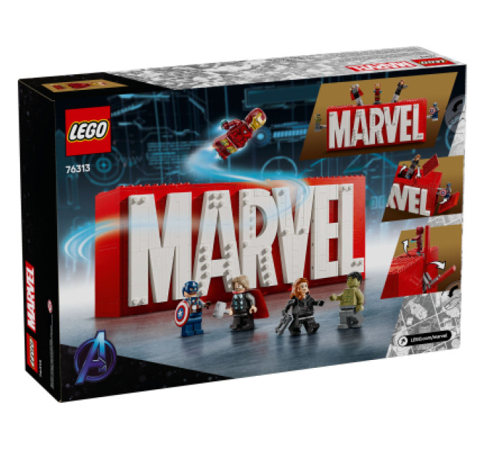 LEGO Конструктор LEGO Super Heroes Логотип і мініфігурки MARVEL (76313)