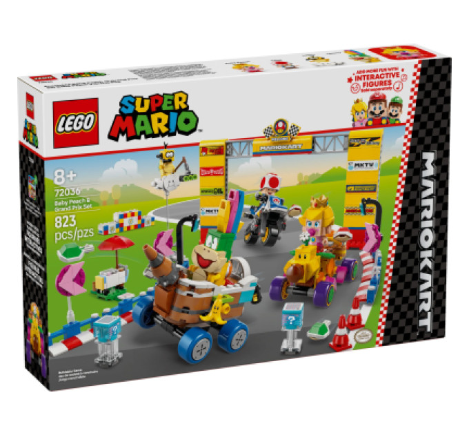 LEGO Конструктор LEGO Super Mario Mario Kart – Baby Peach & Grand Prix. Набір (72036)